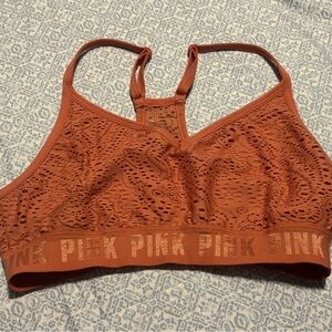 PINK M sports bra, orangey, comfortable